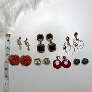 Lot of Vintage Clip On Earrings